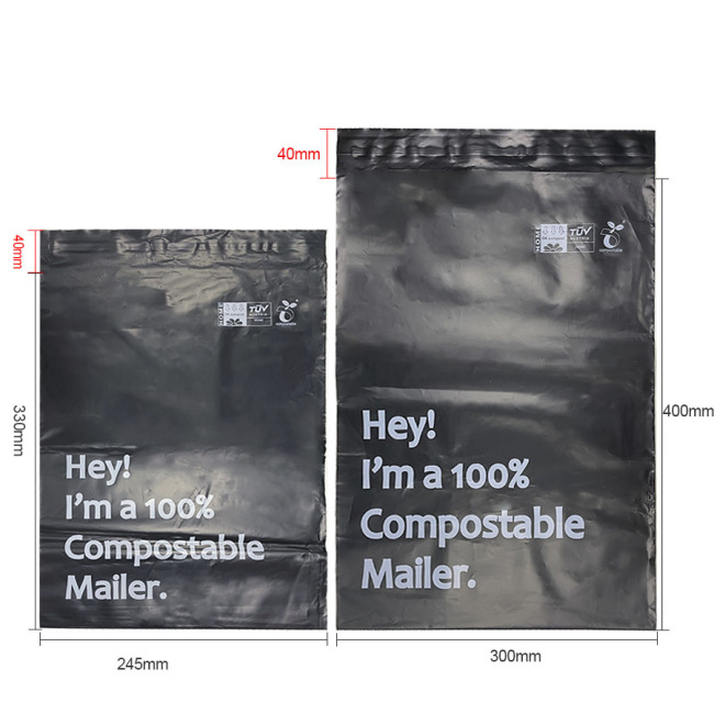 100% compostable Logo customized mailing bags Shipping bag for clothing Biodegradable Mailer