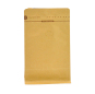 Manufacturer Wholesale Brown Kraft Paper Bags Coffee Bags with Valve Pull Tab Zipper