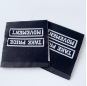 Luxury Silk Clothing Logo Embroidery Leather Patch Jean Woven Label
