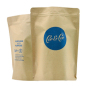 Compostable Coffee Bean Flour Packaging Food Bag PLA Biodegradable Side Gusset Kraft Paper Bags with Valve