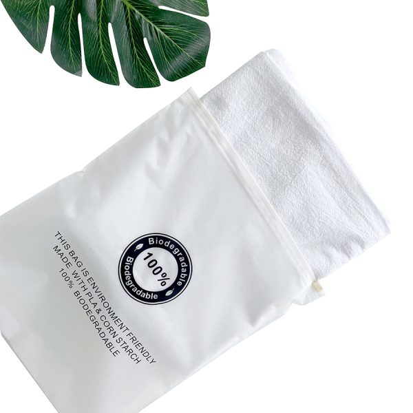 Compostable Customized  Logo Packaging Zipper Plastic Bag Sealed For Clothing