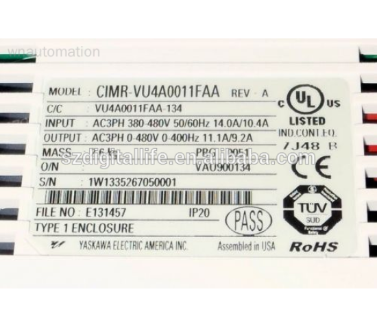 Cheap Price Yaskawa V1000 CIMR-VU4A0011FAA inverter with 1 Year Warranty