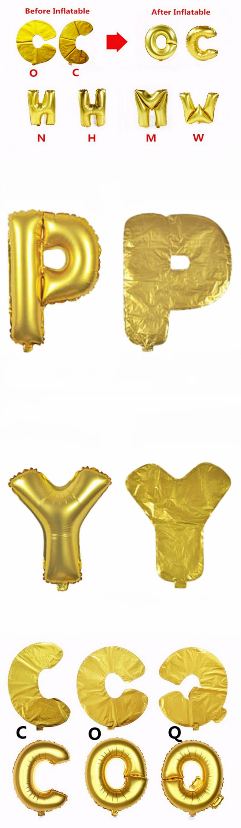 16'' Gold Color Balloons