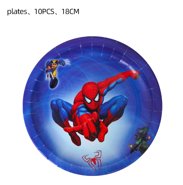 spiderman plates 18cm
