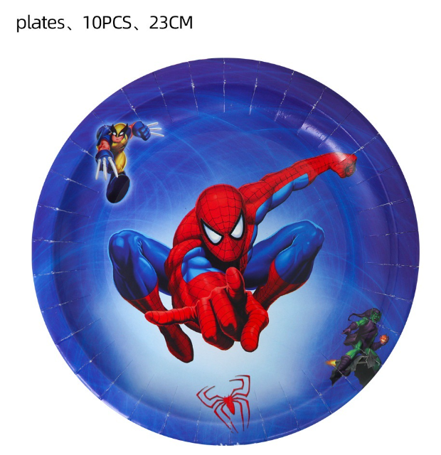 spiderman plates 23cm
