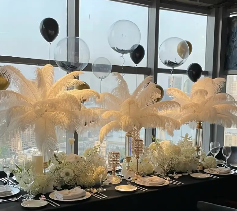 White Feather Lamp