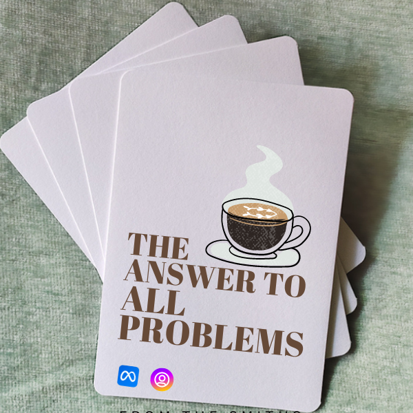 Greeting cards for cafe business