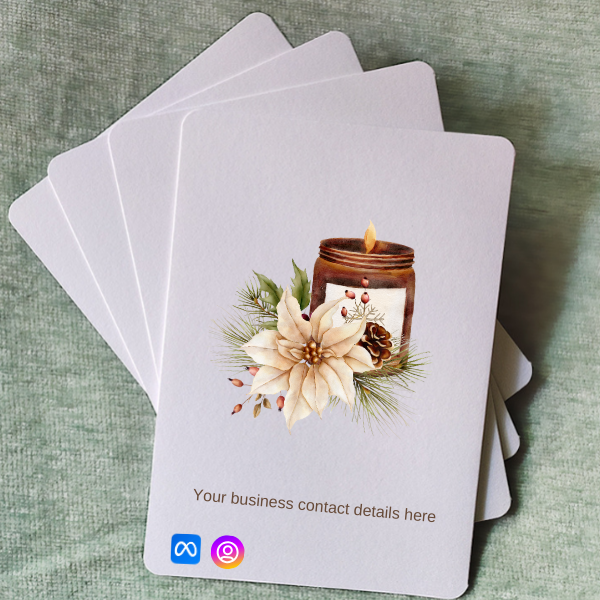 Greeting cards for candle business