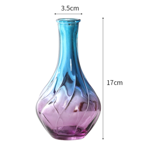 Bottle Vase 3 Colors With Narrow Long Bottleneck 3.5*17 cm
