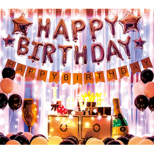Happy Birthday Balloons DIY Birthday Party Decor