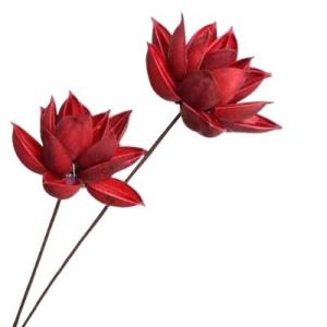 Red Handmade Natural Flowers | 2 Stems