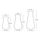Floral Glass Vases Wholesale Two Colors In One