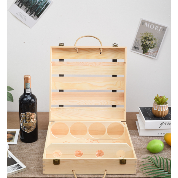 Vintage Portable Gift Wine Box