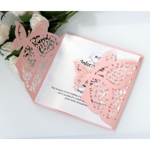 Butterfly Laser Cut Gift Card With Envelope