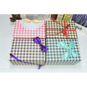 Flower Wrapping Paper Gingham Colorful Design