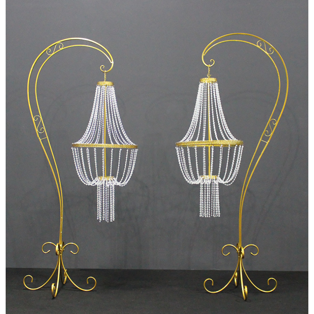 Antique Style Wedding Standing Chandelier For Hire