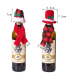 Christmas Wine Bottle Outfit Decor