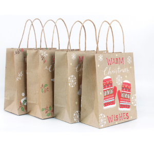 Kraft Paper Christmas Goodie Bags