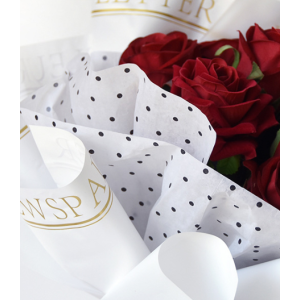 Tissue Paper Flower Wrapping Dotted Design Pack 20