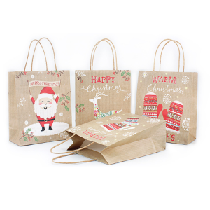 Kraft Paper Christmas Goodie Bags