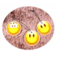 Paper Car Air Freshener | Happy Face Emoji