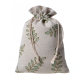 Canvas Floral Design Drawstring Bags