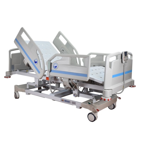 Five function electric medical icu bed with extra nurse control panel