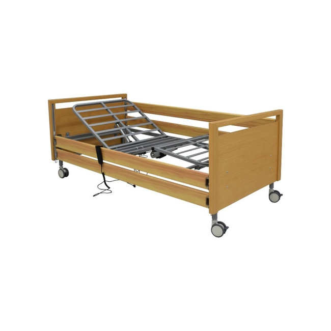 Wooden electric adjustable care beds