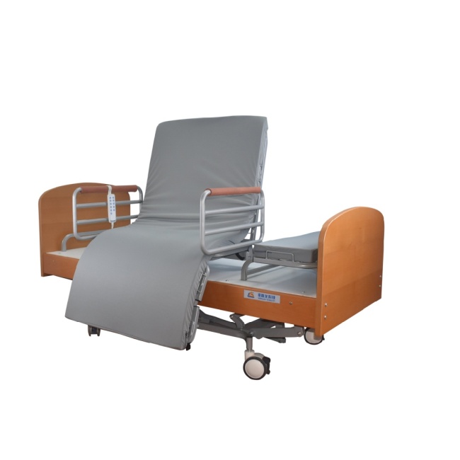 Elderly friendly rotatable homecare bed