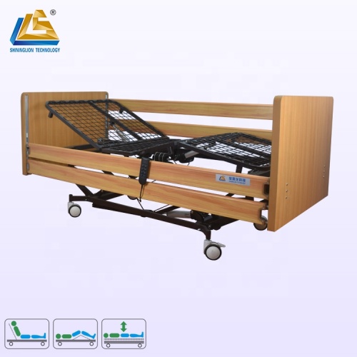 Three function electric adjustable bed
