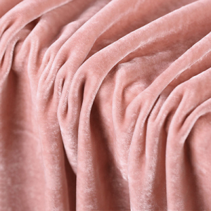ドレス用の通気性のある柔らかい100％シルクベルベット生地