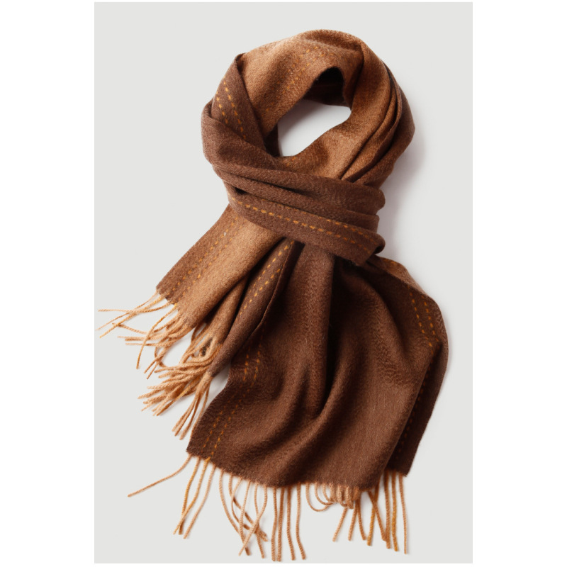Двусторонний кашемировый женский шарф, толстая теплая накидка