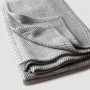 Couverture en laine à chevrons ou grande écharpe châle à double usage