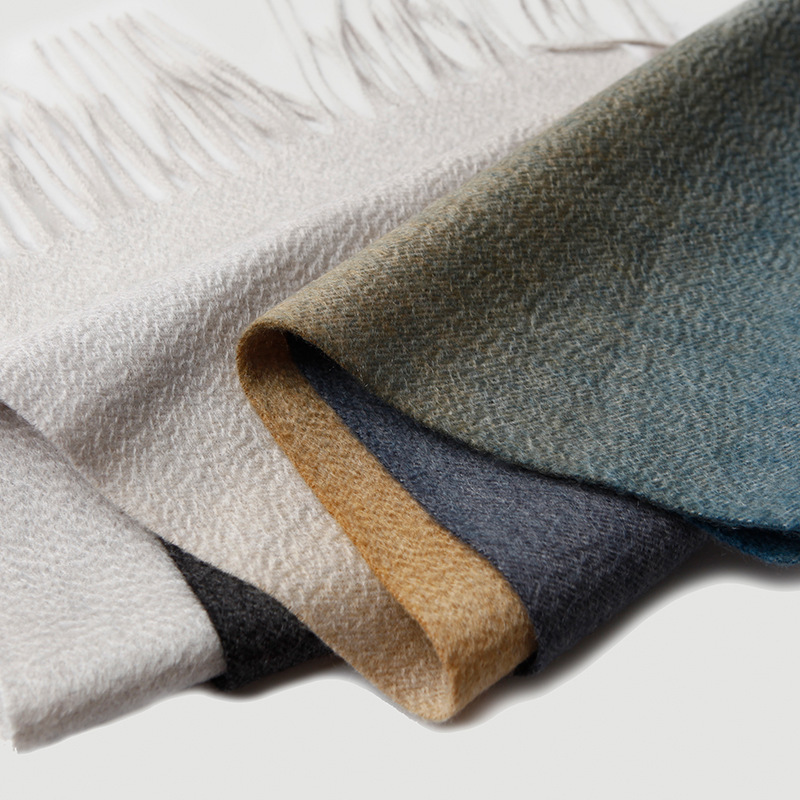 Fabricant d'usure d'écharpe châle en cachemire tricoté confortable avec logo personnalisé
