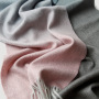 Fabricante hecho punto cómodo del desgaste de la bufanda del mantón de la cachemira del logotipo de encargo