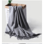 Роскошная женская шаль из 100% кашемира мериноса с вышитым логотипом