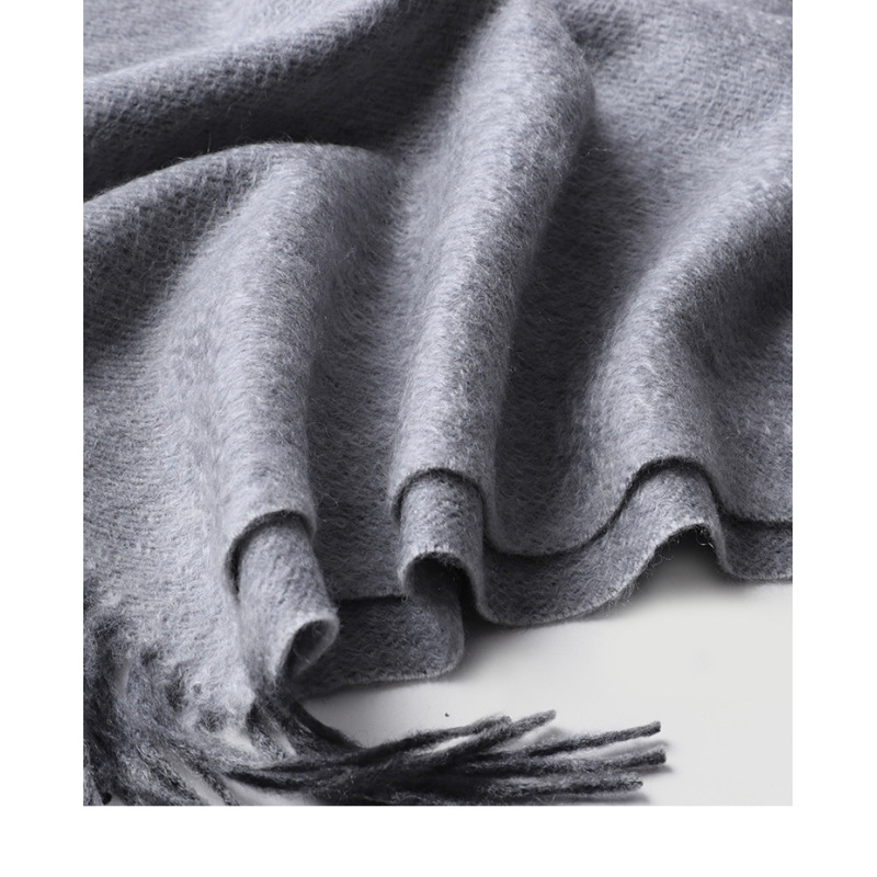 Роскошная женская шаль из 100% кашемира мериноса с вышитым логотипом