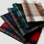남성 여성 또는 커플 목도리 공장을 위한 스코틀랜드 격자 무늬 모직 스카프