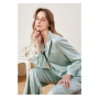 Zweiteiliges 19 Momme Silk Pyjama-Set, 100 % Seide Nachtwäsche, Waschbares Maulbeerseide Loungewear Set