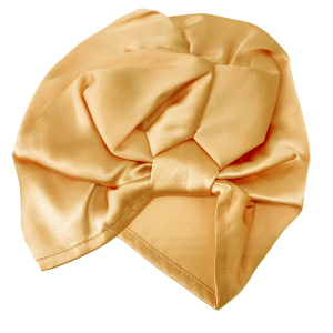 Bonnets turban plissés en soie pour cheveux