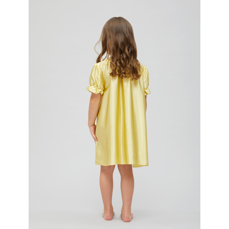Custom Kids Silk Nightgown With Bow Tie