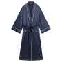 Robe à manches longues en soie kimono Momme 19/22 personnalisée pour hommes