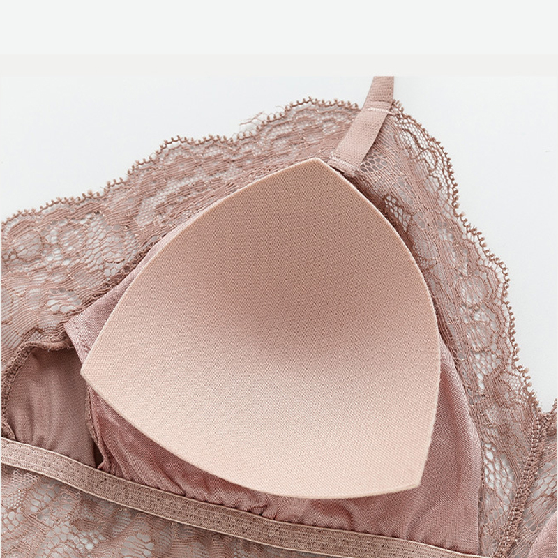 Concise Lace Silk Bra Knicker sets