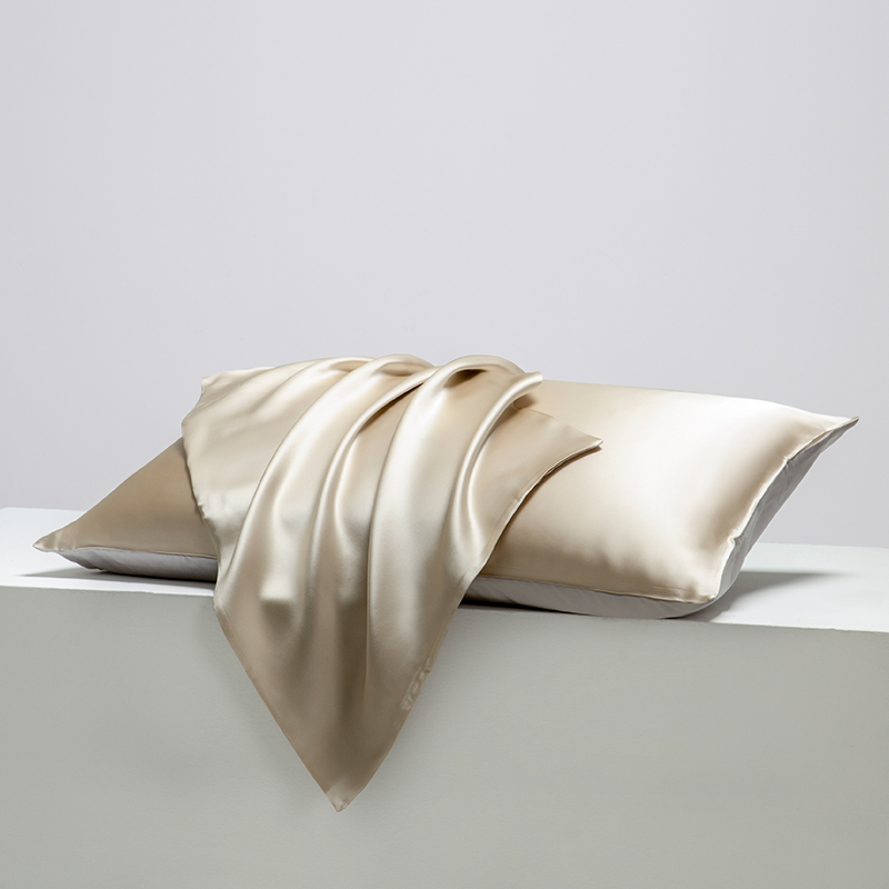 Fundas de almohada personalizadas con lado A 100% 30 Momme Silk B-Side Tencel