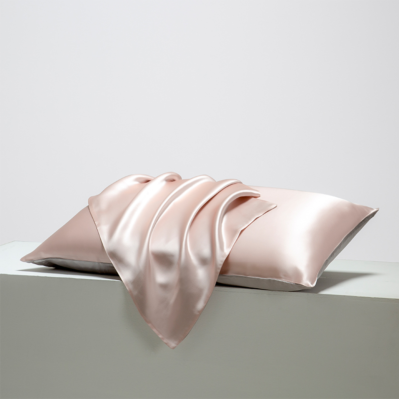 Custom A-Side 100% 30 Momme Silk B-Side Tencel Pillow Cases