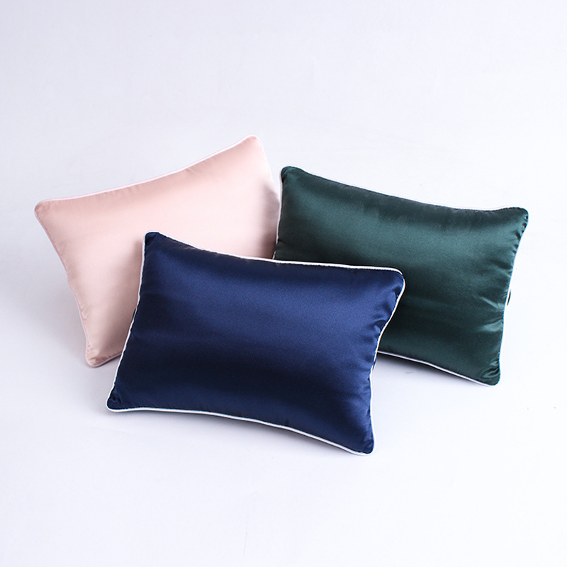 Custom Support Headrest Pure Silk Car Neck Pillow for Travel Neck