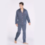 Pyjama en soie de mûrier à impression numérique lavable sur mesure pour hommes