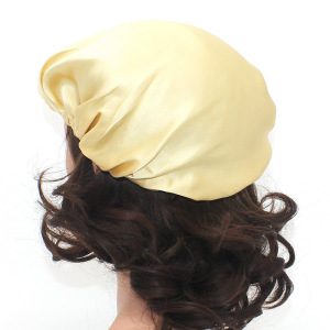 Оптовая продажа оптом классических 100 чистых шелковых шляпок для вьющихся волос