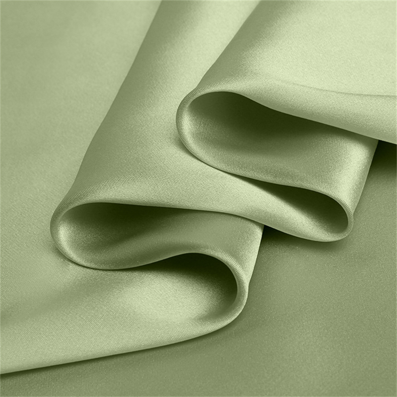 100% Silk Silver Grey Color 19mm Silk Satin Fabric for Dress