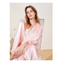 Two-Piece 19 Momme Silk Pajama Set, 100% Silk Sleep wear, Washable Mulberry Silk Loungewear Set
